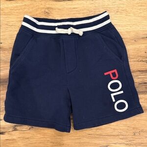 Polo by Ralph Lauren Navy Shorts with Red & White Logo